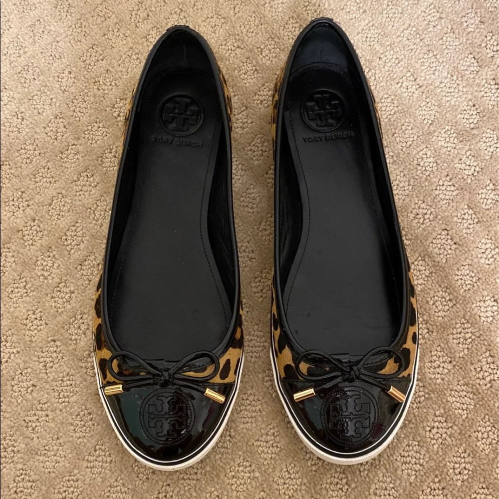 Tory Burch Animal Print Ballet Flats